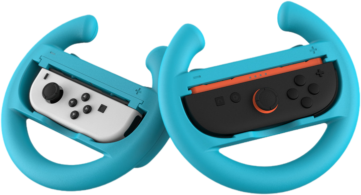 Тримач Кермо Yaxo для Joy-Con Wheels Set на NS/NS2 Inferno Orange/Hydro Blue (YGWSJCH01CM) - зображення 7