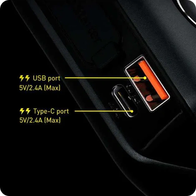 Пуско-зарядное устройство Baseus Super Energy Air Car Jump Starter 1000A 10 000 mAh Black - Фото 5 Пуско-зарядное устройство Baseus Super Energy Air Car Jump Starter 1000A 10 000 mAh Black - изображение 5