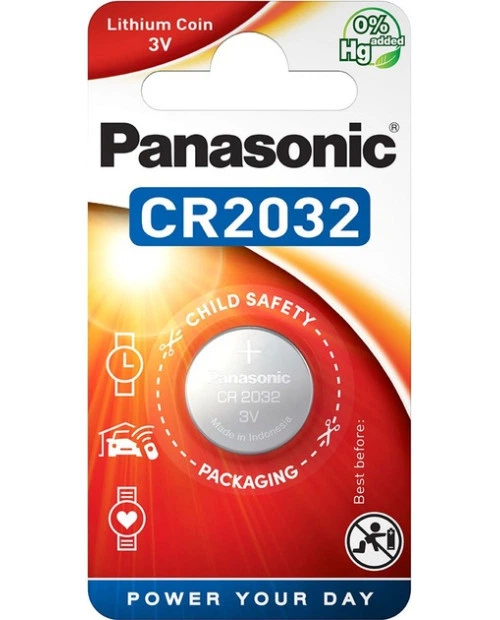 Батарейка Panasonic CR2032 (1шт) - Фото 1 Батарейка Panasonic CR2032 (1шт) - зображення 1
