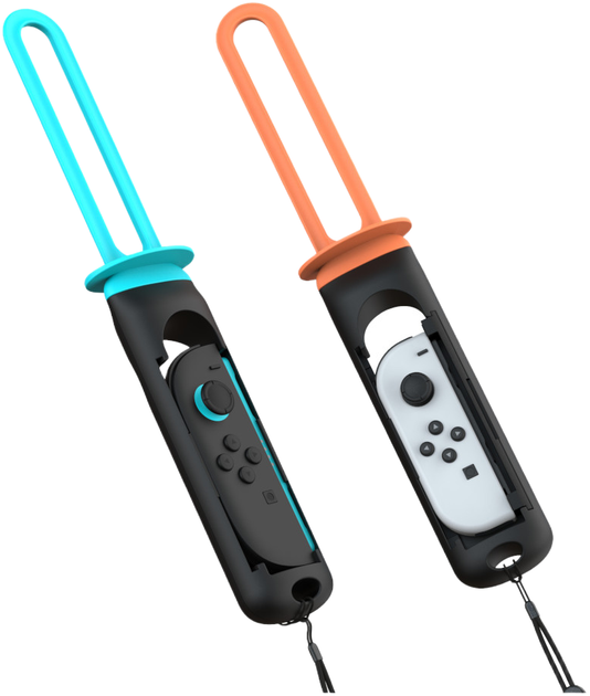 Тримач Yaxo для Joy-Con Sword Set на NS/NS2 Orange/Hydro Blue (YGSSJCH01CM) - зображення 4