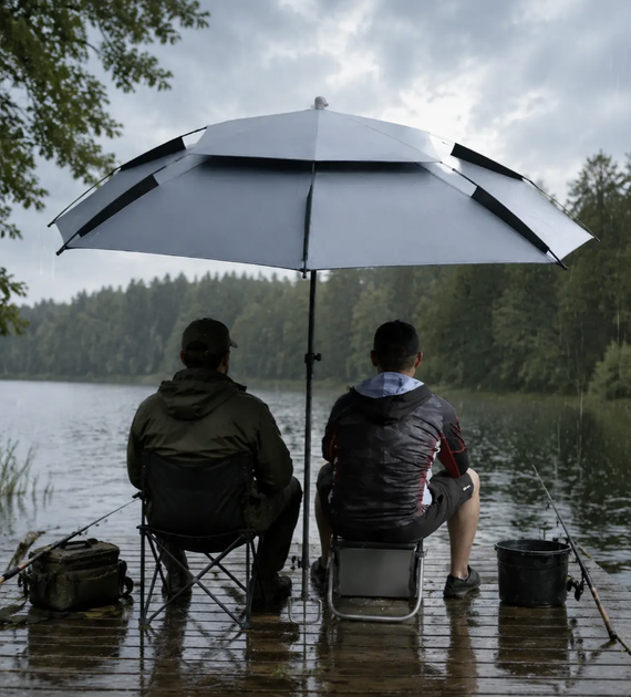 Пляжный зонт Outdoor Umbrella 2,4 м с наклонным механизмом, треногой с колышками, чехлом для переноски, защитой от солнца и ветра - Фото 7 Пляжный зонт Outdoor Umbrella 2,4 м с наклонным механизмом, треногой с колышками, чехлом для переноски, защитой от солнца и ветра - изображение 7