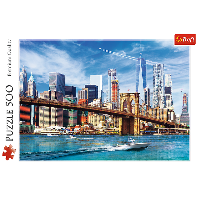 Puzzle Trefl Widok na Nowy Jork Premium Quality 500 elementów (5900511373318) - obraz 3