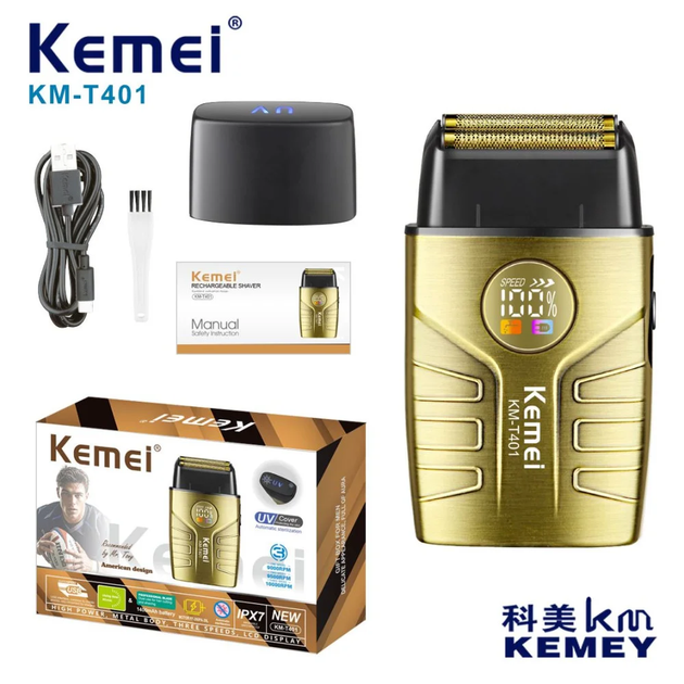Электробритва Kemei KM-T401 с LCD-дисплеем - изображение 3
