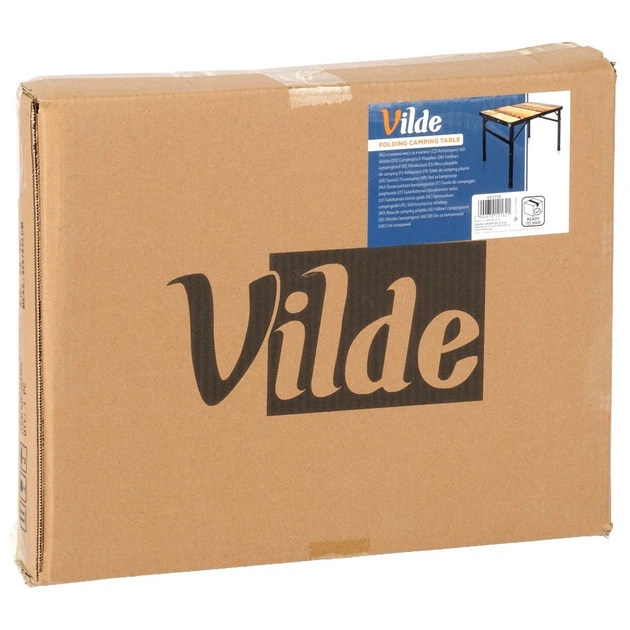 Стіл туристичний Vilde 489398 розкладний 2в1 60 x 40 x 25,5/51,5 см Коричневий (5900670121621) - Фото 13 Стіл туристичний Vilde 489398 розкладний 2в1 60 x 40 x 25,5/51,5 см Коричневий (5900670121621) - зображення 13