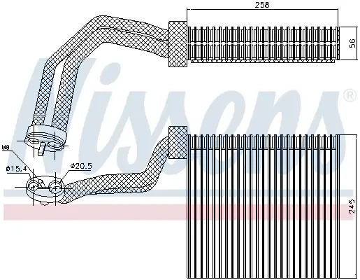 Випарювач кондиціонера NISSENS 92293 Audi A4; Seat Exeo 8E1820103A - Фото 6 Випарювач кондиціонера NISSENS 92293 Audi A4; Seat Exeo 8E1820103A - изображение 6