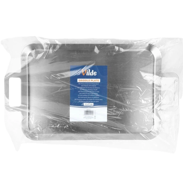 Blacha do grillowania Vilde 489363 stalowa 43 x 25 cm (5900670115132) - obraz 6