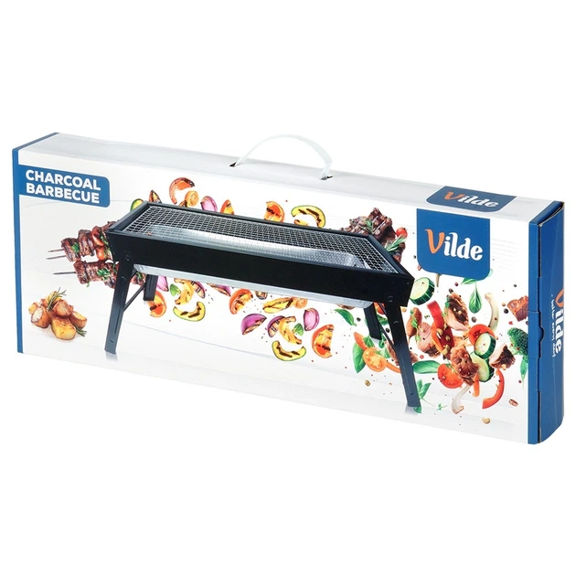 Grill węglowy Vilde 489374 składany przenośny 77 x 23 x 31 cm (5900670121256) - obraz 7