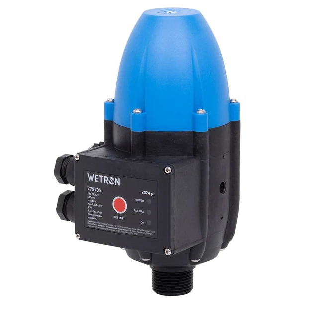 Контроллер давления электронный WETRON DSK-2.1 1.1 кВт 1" 1.5-3.0 бар - Фото 4 Контроллер давления электронный WETRON DSK-2.1 1.1 кВт 1" 1.5-3.0 бар - изображение 4