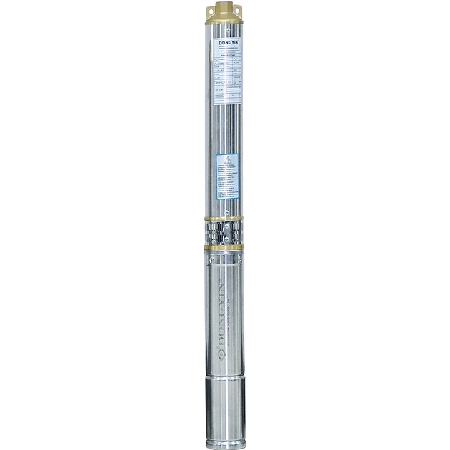 Свердловинний насос 1.1 кВт 90 л/хв нержавіюча сталь Ø80 мм DONGYIN 3SDm3.5/24 - Фото 1 Свердловинний насос 1.1 кВт 90 л/хв нержавіюча сталь Ø80 мм DONGYIN 3SDm3.5/24 - зображення 1