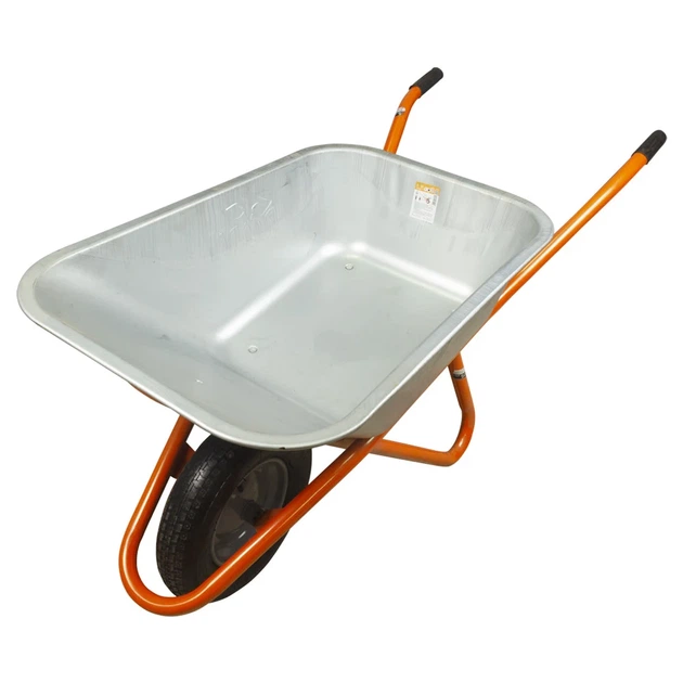 Тачка строительная одноколесная 90л 200кг колесо 15" FLORA 5056464 - изображение 8