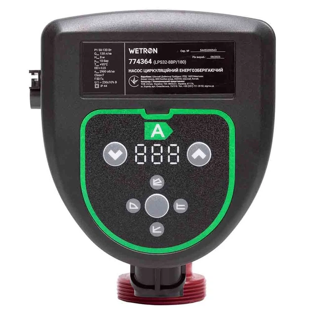 Циркуляционный насос Wetron 50-130Вт Hmax 8м Qmax 130л/мин чугун 180мм - изображение 3