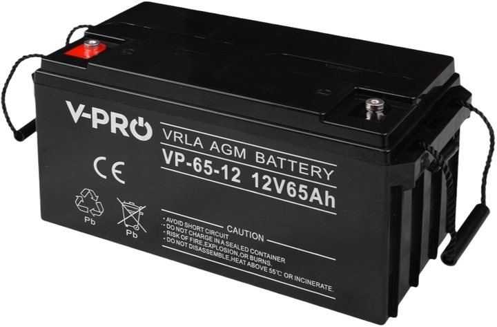 Akumulator Volt Polska AGM VPRO 12V 65 Ah (6AKUAGM065) - obraz 2