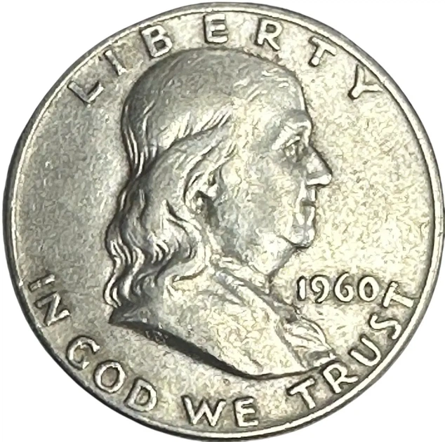 Колекційна срібна монета “½ Dollar – Half Dollar, Франклін” 12,5 г 1948-1963 роки - Фото 1 Колекційна срібна монета “½ Dollar – Half Dollar, Франклін” 12,5 г 1948-1963 роки - изображение 1