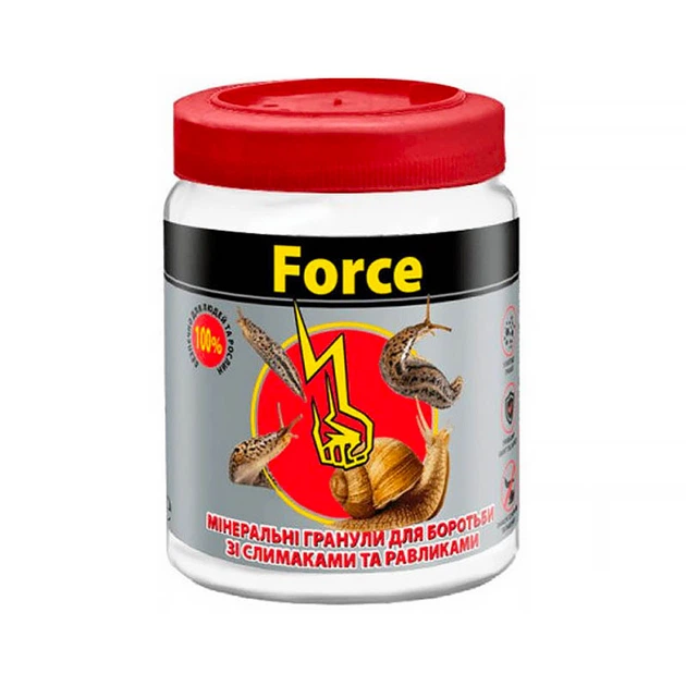 Минеральные гранулы Force для борьбы с улитками 150 г - Фото 1 Минеральные гранулы Force для борьбы с улитками 150 г - изображение 1