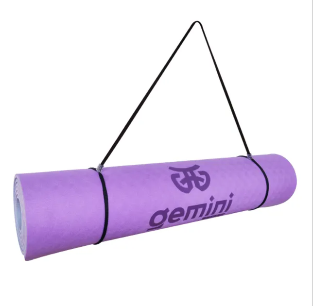 Коврик для фітнеса та йоги Gemini Sport TPE+TC 6мм GE-60009 - Фото 5 Коврик для фітнеса та йоги Gemini Sport TPE+TC 6мм GE-60009 - изображение 5