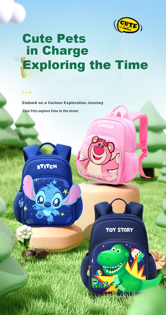 Рюкзак Disney детский легкий с динозаврами, для 3-6 лет - изображение 9