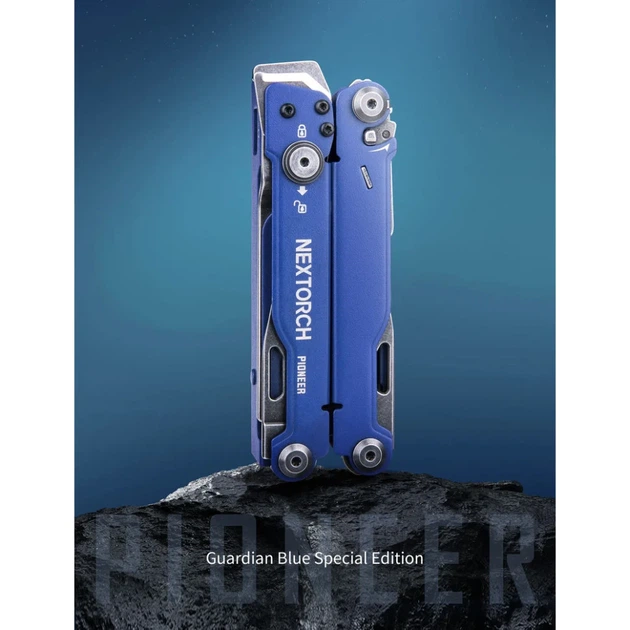 Мультитул Nextorch Pioneer MT20 14 функций нержавеющая сталь 109х39х28 мм синий - изображение 2