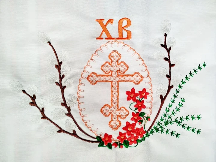 Рушник великодній з вишивкою 100х33 см - зображення 2