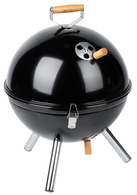 Grill węglowy Vilde 489381 kulisty przenośny stalowy 31 x 31 x 41 cm (5900670121324) - Zdjęcie 1 Grill węglowy Vilde 489381 kulisty przenośny stalowy 31 x 31 x 41 cm (5900670121324) - obraz 1