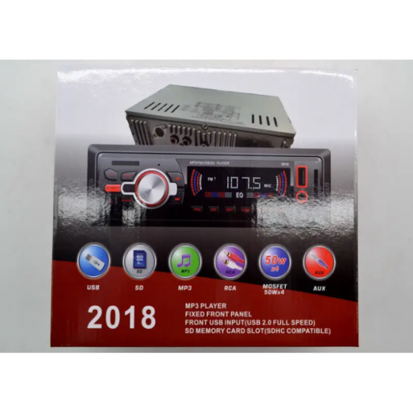 Автомагнитола 2018 MP3+FM+USB+SD+AUX 4x50W 1Din магнитола с пультом - изображение 4