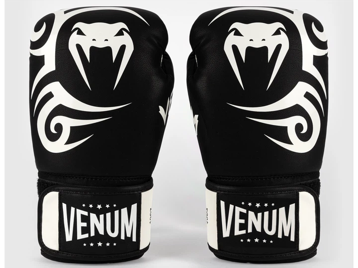 Боксерські рукавички VENUM Mike Tyson Replica Boxing Gloves 12 унцій чорний/білий (6104) - изображение 2