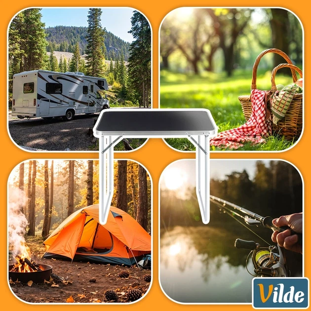 Стіл туристичний Vilde 489410 розкладний 80 x 60 x 70 см Графітовий (5900670121744) - Фото 10 Стіл туристичний Vilde 489410 розкладний 80 x 60 x 70 см Графітовий (5900670121744) - зображення 10