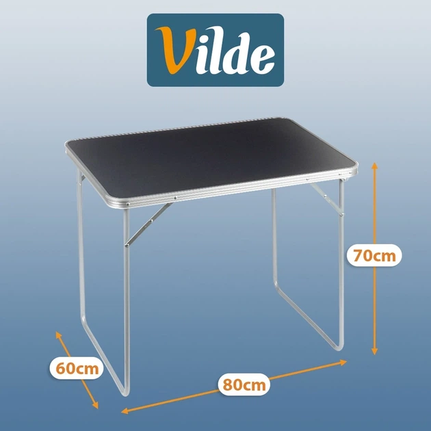 Стіл туристичний Vilde 489410 розкладний 80 x 60 x 70 см Графітовий (5900670121744) - Фото 11 Стіл туристичний Vilde 489410 розкладний 80 x 60 x 70 см Графітовий (5900670121744) - зображення 11