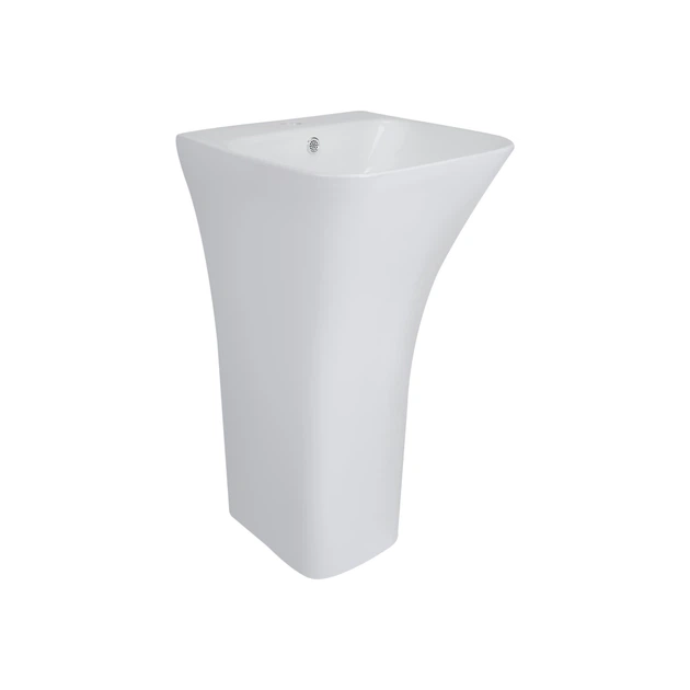 Раковина моноблок Mixxus BEVEL-1101 с отверстием под смеситель и переливом 450х435х835mm (MI6697) - изображение 5