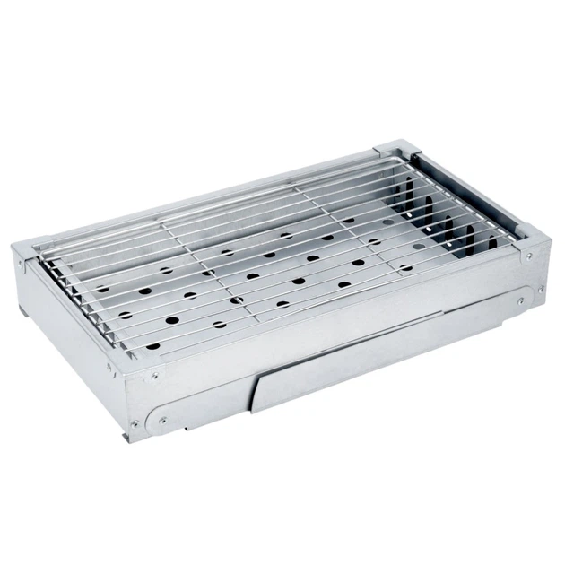 Grill węglowy Vilde 489385 składany przenośny stalowy 46 x 21 x 27 cm (5900670121362) - obraz 4