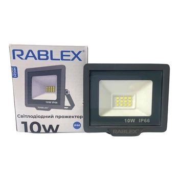 Прожектор уличный Rablex RB-510 10w 220В 1000lm 600K - Фото 3 Прожектор уличный Rablex RB-510 10w 220В 1000lm 600K - изображение 3