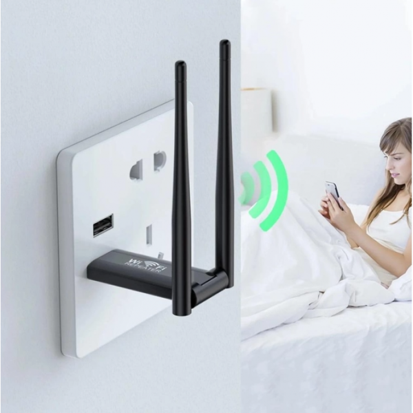 USB ретранслятор усилитель WiFi сигнала на 2 антены - Фото 2 USB ретранслятор усилитель WiFi сигнала на 2 антены - изображение 2