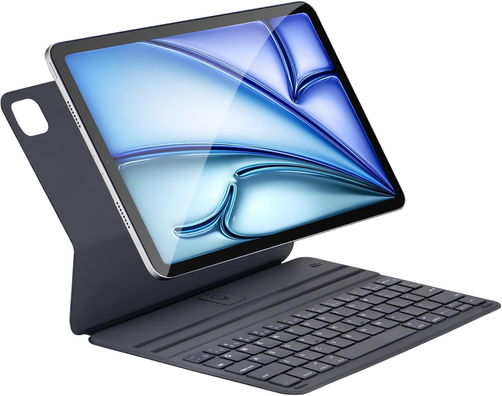 Чехол клавиатура для iPad Pro 12.9" (3-6 пок) и iPad Air 13" (2024) Magnetic Bluetooth Folio, Серый Space Grey - изображение 2