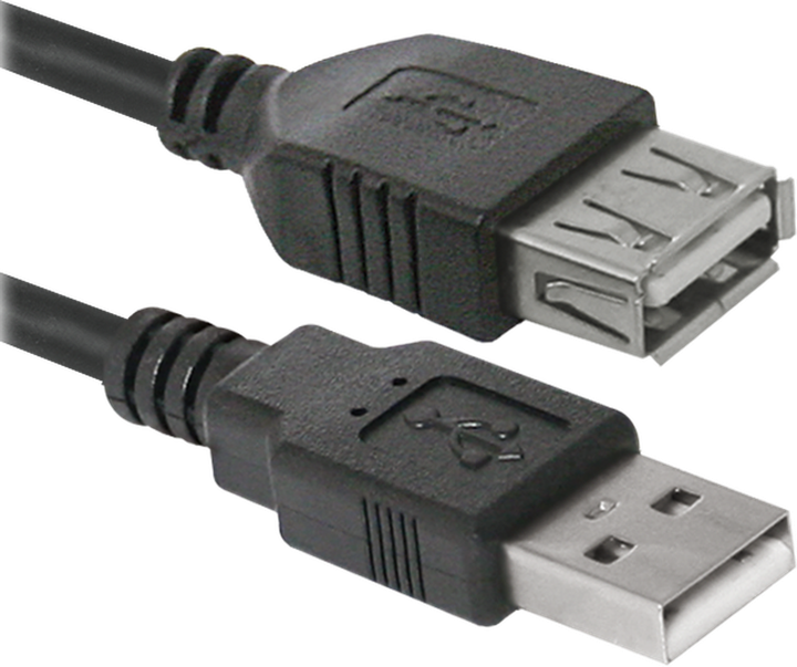 Кабель продовжувач USB 2.0 AM-AF, 3.0 м, чорний, 02-10 Defender - Фото 1 Кабель продовжувач USB 2.0 AM-AF, 3.0 м, чорний, 02-10 Defender - изображение 1