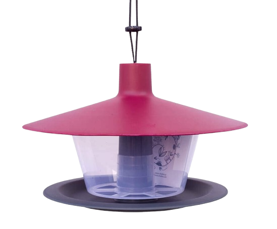 Karmnik dla ptakow Urbalive Finch 28.5 x 28.5 cm Czerwony 1606970294 (8590415009634) - obraz 2
