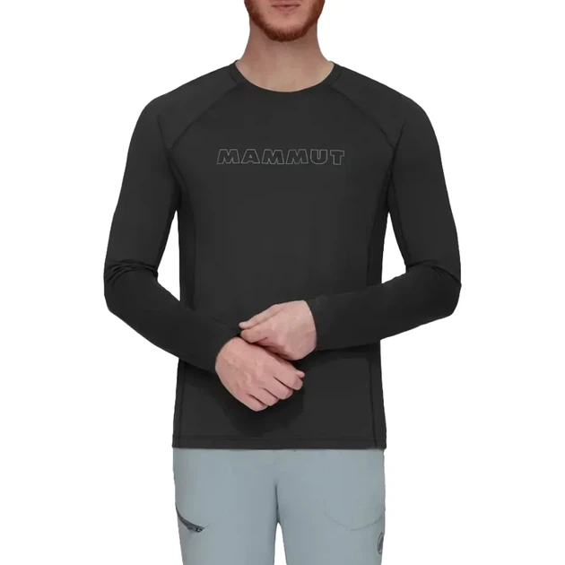 Футболка Mammut Selun FL Longsleeve M Logo XL Black - Фото 2 Футболка Mammut Selun FL Longsleeve M Logo XL Black - изображение 2
