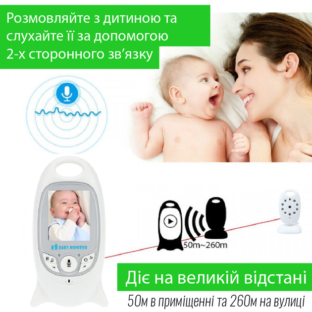 Видеоняня North Vision 2' 24 ГГц Белый - изображение 5