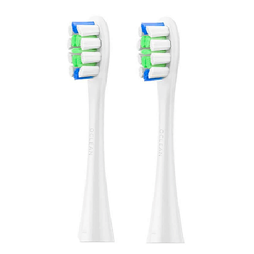 Насадки для Oclean X Pro Elite змінні на Xiaomi оклин One Air 2 F1 Z1 зі скребком P1C1 W02 (2 шт) Білий (White) - зображення 7