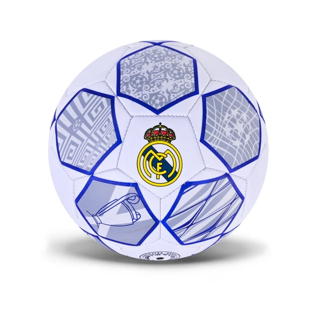 Футбольний м'яч Real Madrid FB25540 розмір №5 PVC синій 310 г - Фото 1 Футбольний м'яч Real Madrid FB25540 розмір №5 PVC синій 310 г - зображення 1