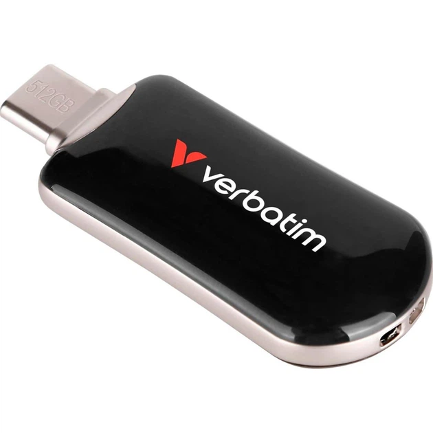 Флеш-накопитель Verbatim Plectra USB-C Black 512 ГБ USB 3.2 Gen 1 (30227) - Фото 3 Флеш-накопитель Verbatim Plectra USB-C Black 512 ГБ USB 3.2 Gen 1 (30227) - изображение 3
