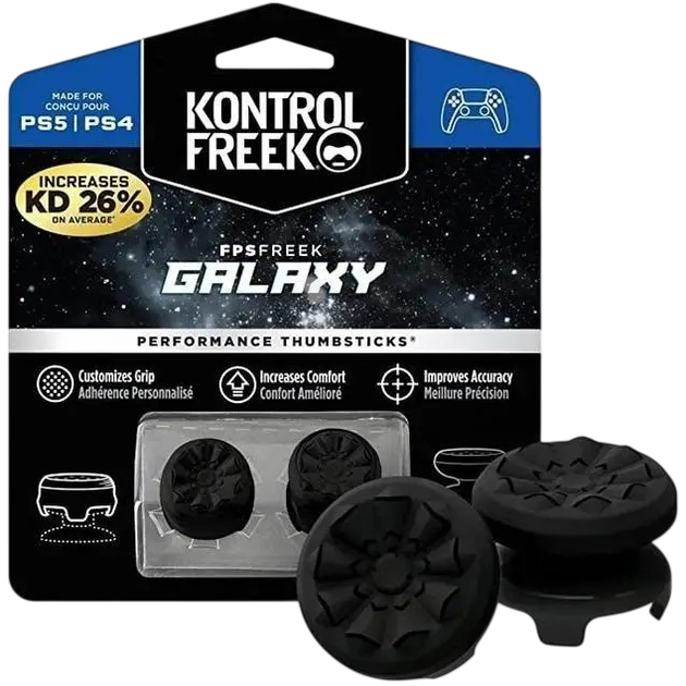 Накладки на стики KontrolFreek Galaxy PS4 / PS5 Black - Фото 1 Накладки на стики KontrolFreek Galaxy PS4 / PS5 Black - изображение 1
