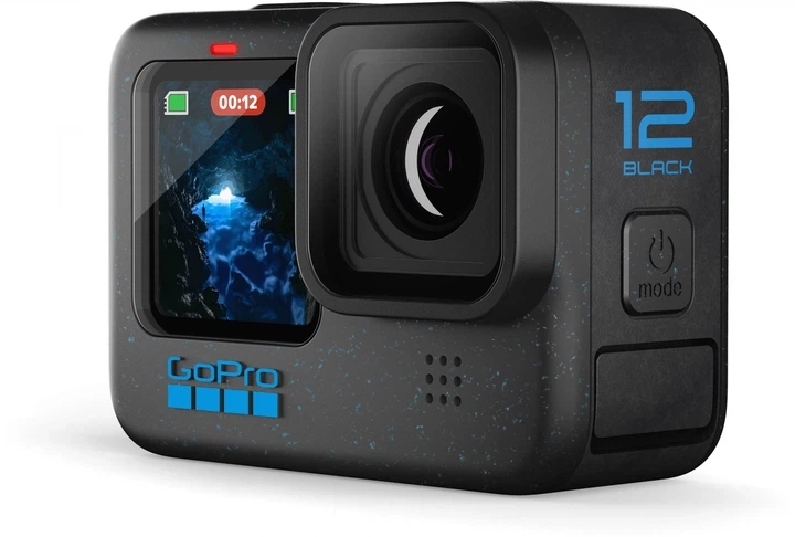Відеокамера GoPro HERO12 Black (CHDHX-121-RW) - Б/В - Фото 1 Відеокамера GoPro HERO12 Black (CHDHX-121-RW) - Б/В - зображення 1