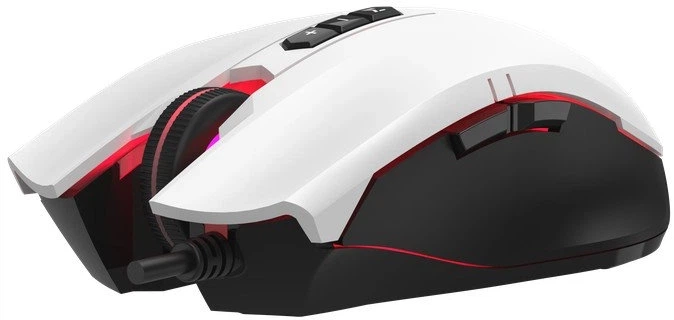 Компьютерная мышь A4tech Bloody ES7 RGB оптическая USB 8 кнопок 100-6000 CPI 1.8 м белая (ES7) - Фото 7 Компьютерная мышь A4tech Bloody ES7 RGB оптическая USB 8 кнопок 100-6000 CPI 1.8 м белая (ES7) - изображение 7