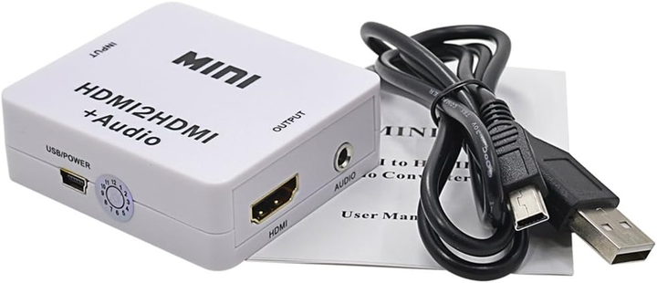 HDMI аудиоэкстрактор RGBS HDMI to HDMI + 3.5 мм + RCA, 1080P, HDMI 1.3, аудиоконвертер для TV, PS3, Xbox, DVD, проектора - изображение 3
