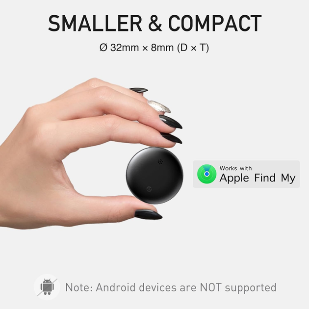Smart Tag Bluetooth-трекер для ключей, багажа и кошелька, IP68, работает с Apple Find My, беспроводной локатор для iPhone, белый - изображение 2