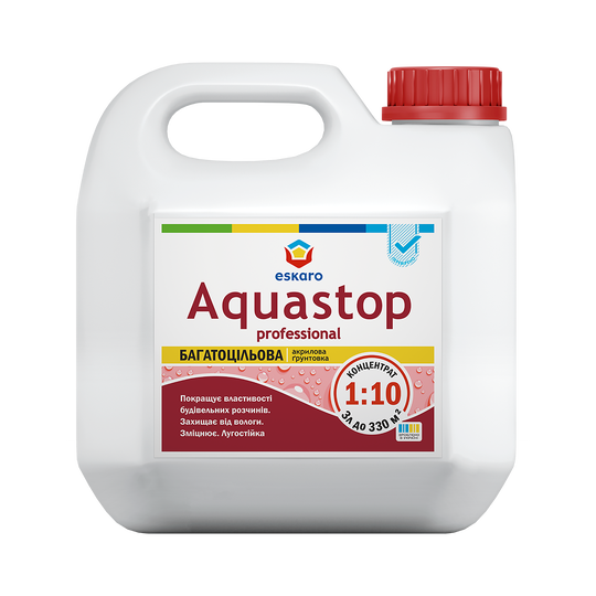 Грунт ESKARO Aquastop Professional (1:10) 3л - Фото 1 Грунт ESKARO Aquastop Professional (1:10) 3л - изображение 1