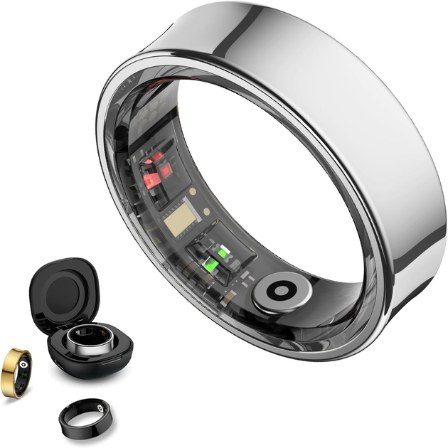Умное кольцо Smart Ring R06 для мониторинга здоровья и сна, фитнес-трекер Bluetooth для Android и iOS, водостойкое - Фото 2 Умное кольцо Smart Ring R06 для мониторинга здоровья и сна, фитнес-трекер Bluetooth для Android и iOS, водостойкое - изображение 2