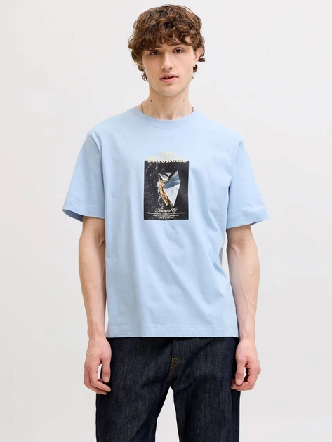 Футболка JACK & JONES 10997089 Голубой S JNJ908 - Фото 1 Футболка JACK & JONES 10997089 Голубой S JNJ908 - изображение 1