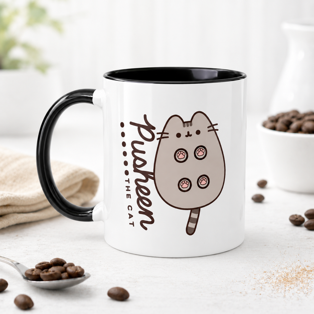 Чашка кот Пушин Pusheen The Cat 330 мл - изображение 3