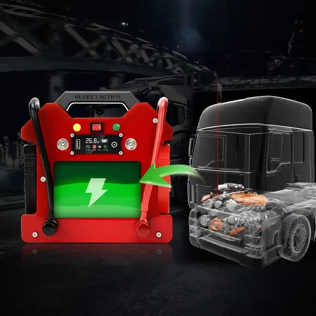 Бустер Maxcellent K180 12V/24V LiFePO4 36000mAh, 4000A, пусковое устройство для авто, грузовиков, бусов и спецтехники - изображение 2