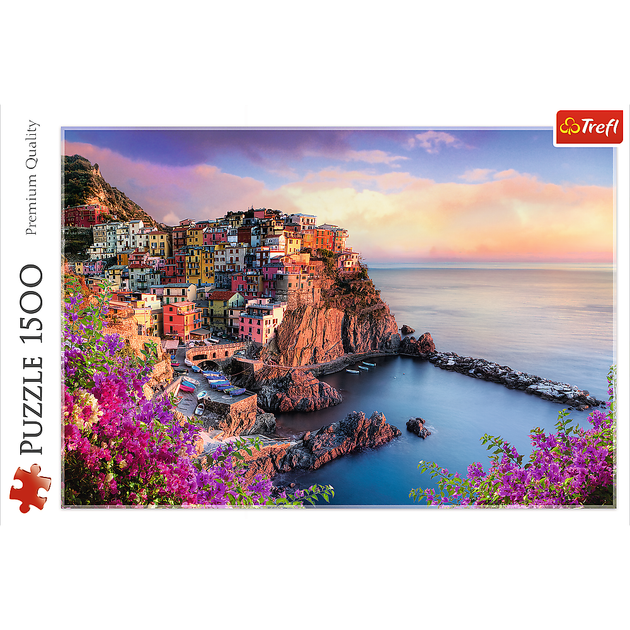 Puzzle Trefl Widok na miasto Manarola 1500 elementów (26137) - Zdjęcie 3 Puzzle Trefl Widok na miasto Manarola 1500 elementów (26137) - obraz 3